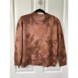 Knot Sisters Medium NWT copper brown tie dye sweater sweatshirt wool blend $79